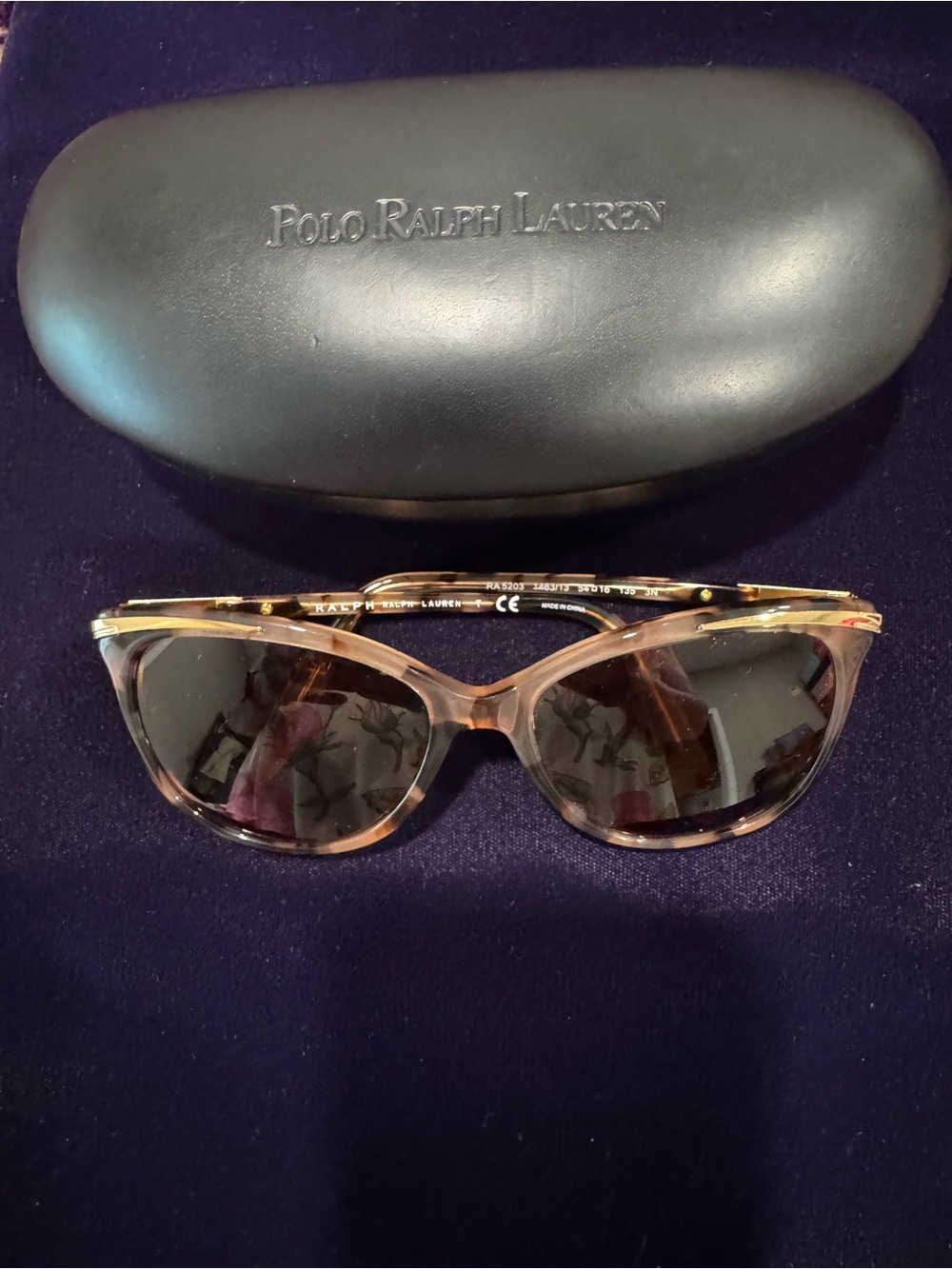 Polo by Ralph Lauren Tortoiseshell Cat-Eye Sunglasses with Brown Lenses